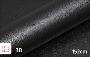 Hexis HX30PG889B Grain Leather Black Gloss snijfolie