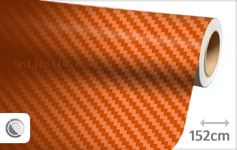 Oranje 3D carbon snijfolie